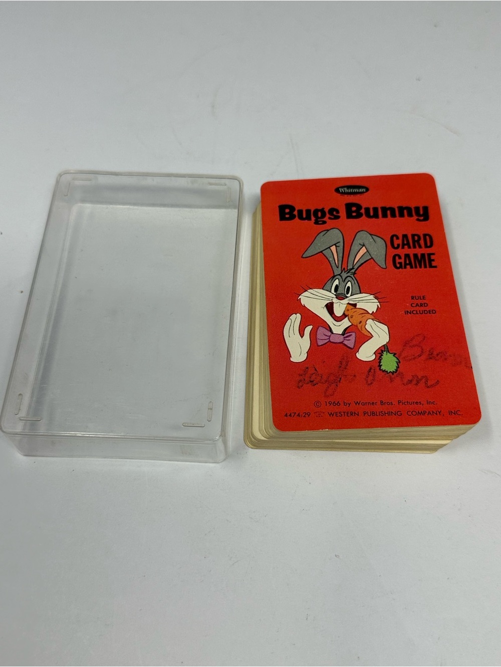 Vintage Bugs Bunny Card Game Whitman 1966 Complete 4474:29 W/Case O2